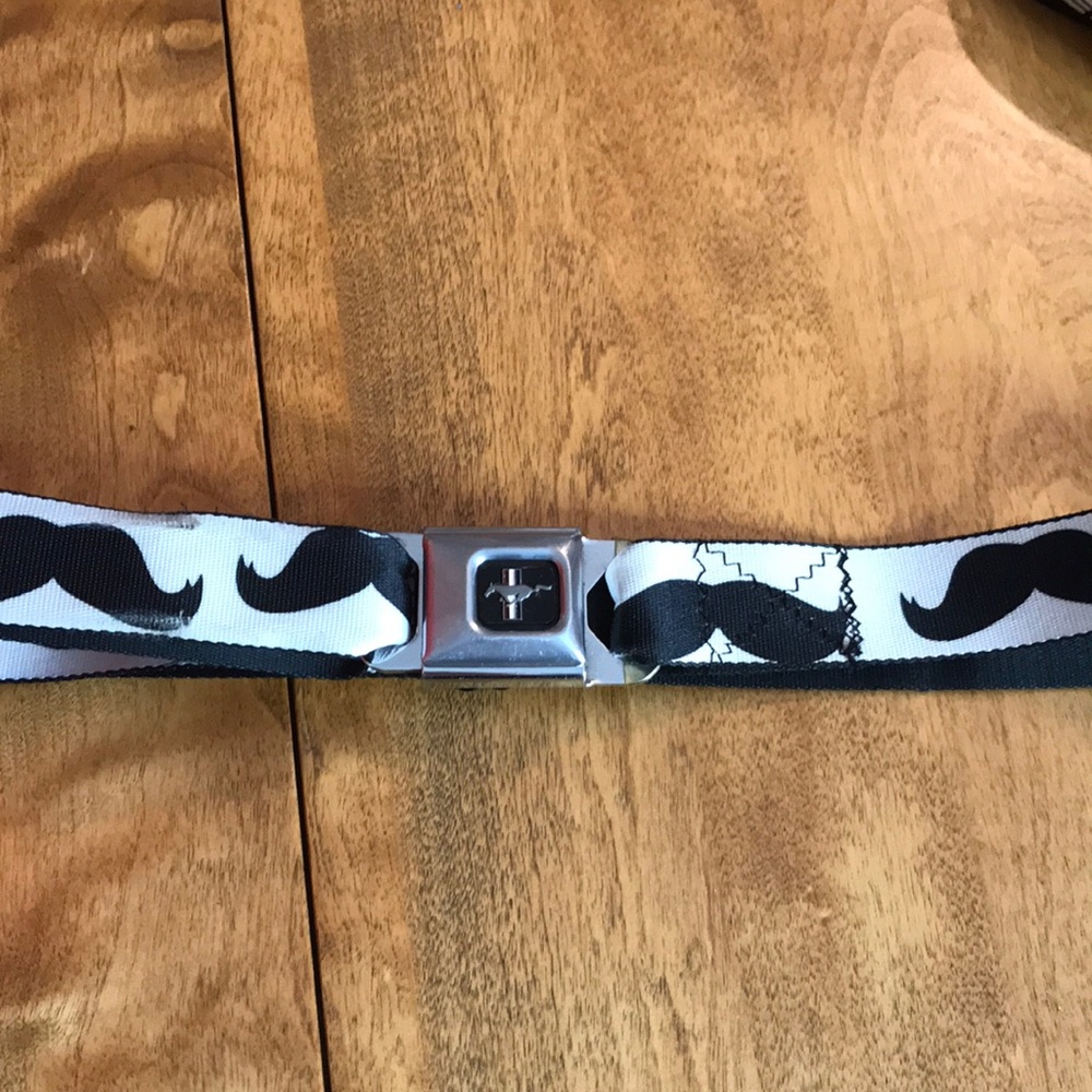 Mustache Seatbelt Belt